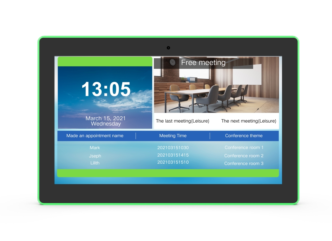 ALLNET Meetingraum RGB LED Tablet 15 Zoll RK3399 Android 10 und NFC/RFID