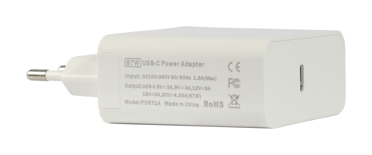 ALLNET USB Ladegerät  Quick Charge® PD Netzteil Power Supply 87 Watt 1x  Typ-C**EU PLUG**