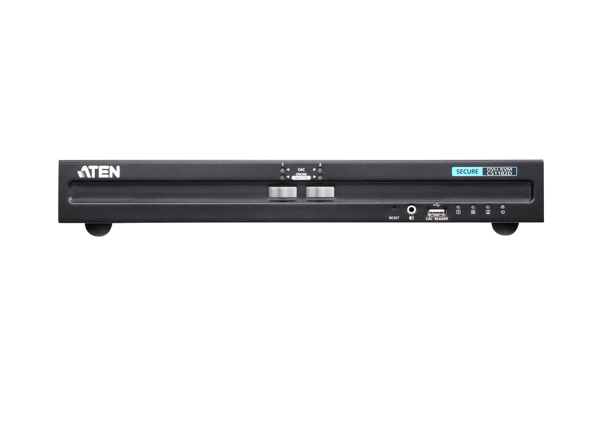 Aten KVM-Switch  2-fach Audio/DVI, USB, Secure,