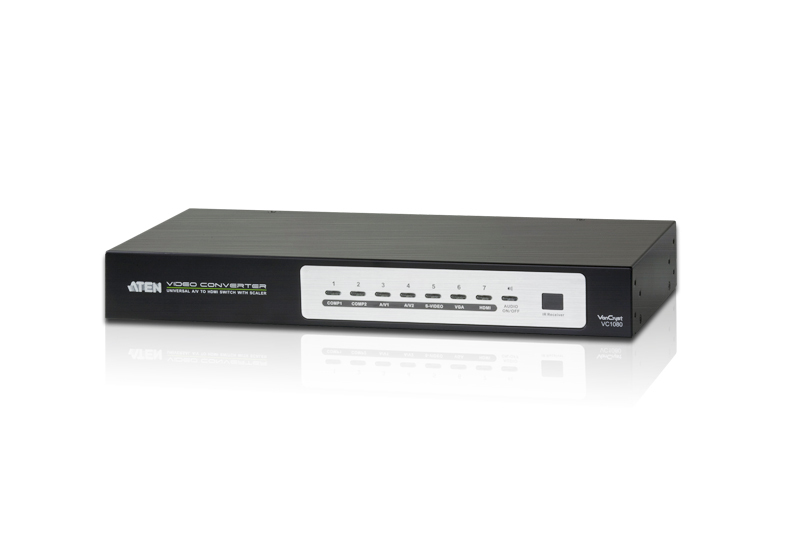 Aten Video/Audio Switch to HDMI, 5xInput(RCA/S-Video/HDB-15/HDMI) 1xOutput HDMI