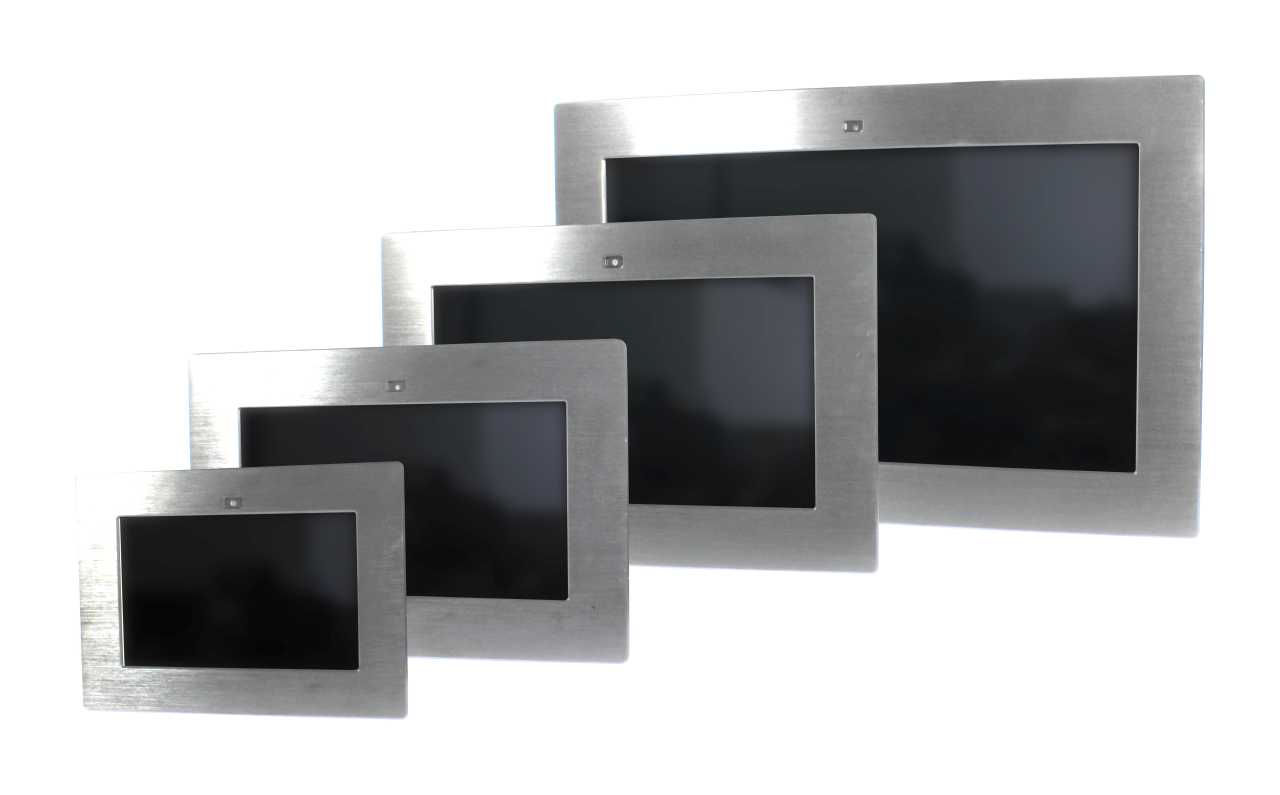 ALLNET Touch Display Tablet 10 Zoll zbh. Einbauset Einbaurahmen &plus; Blende Silber
