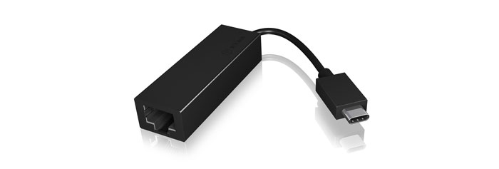 ICY Box Adapter, USB 3.0 Type-C auf Ethernet 10/100Mbit(LAN), IB-AC530a-C,