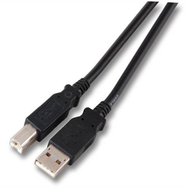 Kabel USB2.0, 1,8m, A(St)/B(St), schwarz, Classic,