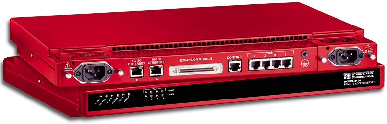 Patton 3120 Remote/LAN Access Server 30 call, Redundant 230VAC PS