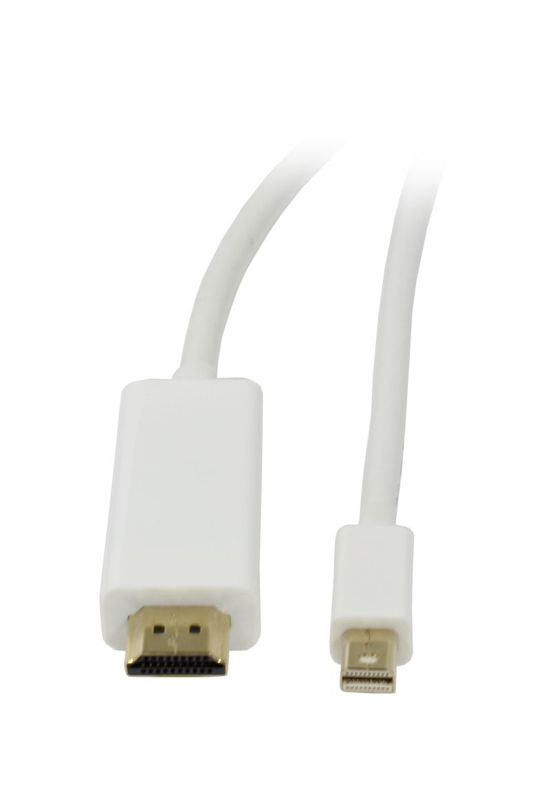Kabel Video DisplayPort mini 1.2 => HDMI 2.0, ST/ST,  3m, Ultra HD 4K@60hz 4:4:4, 8 Bit HDR, Synergy 21
