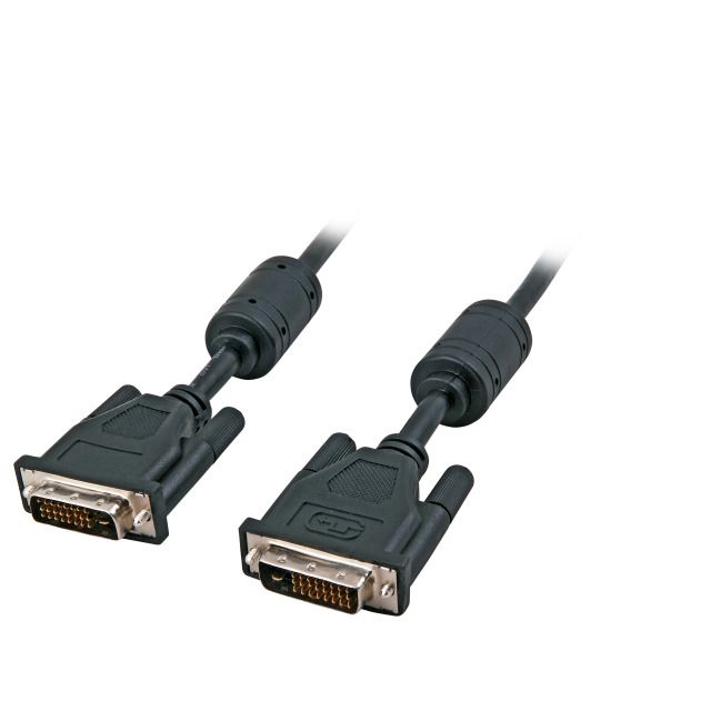 Kabel Video DVI 24&plus;1, ST/ST,  5m, AWG28, Schwarz,