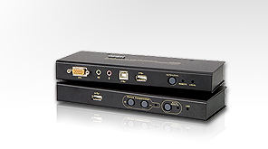 Aten KVM-Extender, 250mtr.1xPC, VGA, USB, Audio,