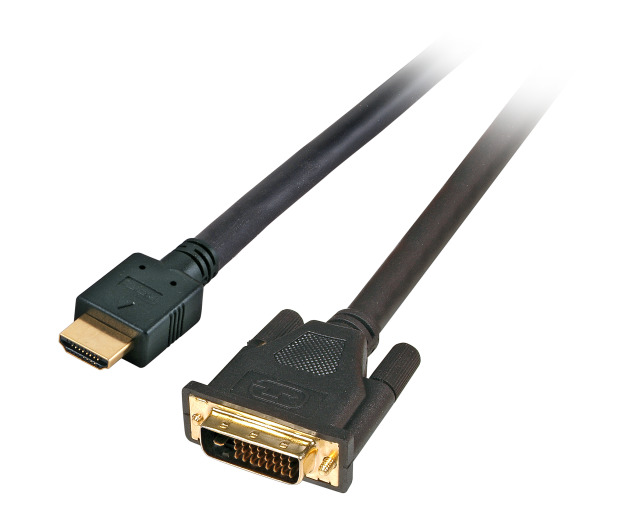 Kabel Video HDMI => DVI 24&plus;1,  1m, ST/ST, Schwarz