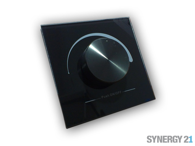 Synergy 21 LED Controller EOS 02 Funkdimmer Wandtaster schwarz