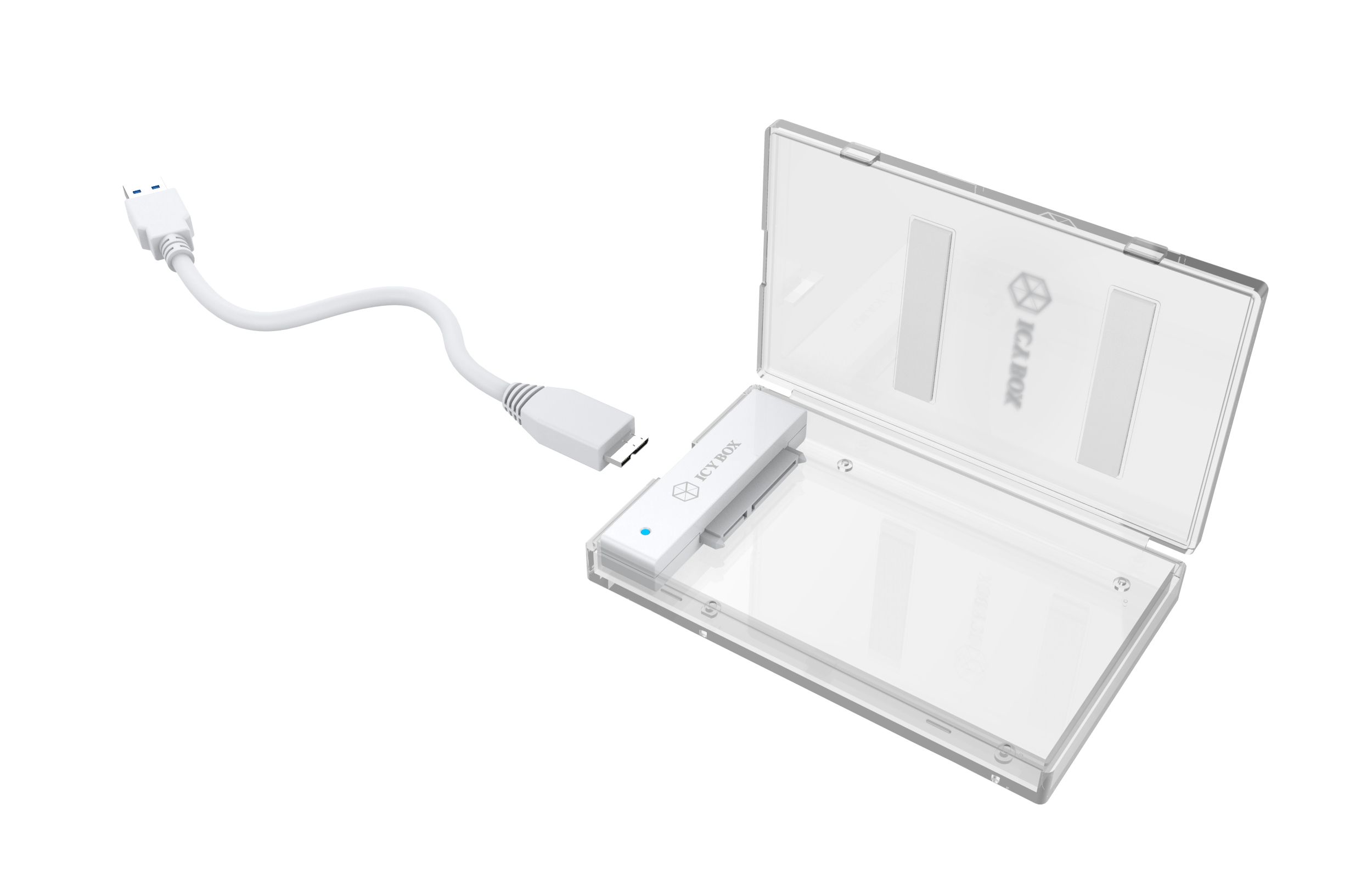 ICY Box Adapterkabel mit Etui für 2, 5", USB 3.1, IB-AC603-U31,