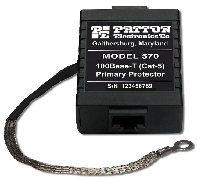Patton 570 10/100BASE-TX 802.3AF POWER OVER ETHERNET SURGE PROTECTOR