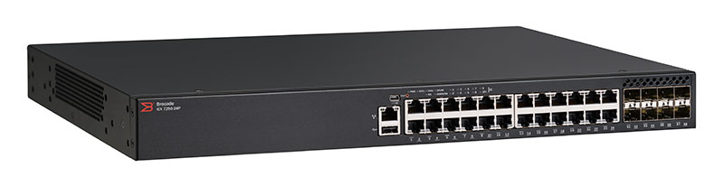CommScope Ruckus Networks ICX 7250 Switch 24-port 1 GbE switch PoE&plus; 370W bundle with 2x1GbE/10GbE &plus; 6x1GbE SFP&plus; (upgradeable to 10GbE)