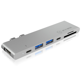 ICY Box Adapter, USB dual TypC auf USB 3.0/USB TypC/SD&plus;micro SD, IB-DK4035-2C