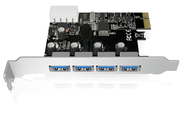 ICY Box Schnittstellenkarte, USB 3.0, PCI-Express, 4-Port, IB-AC614a