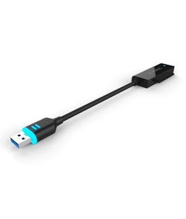 ICY Box Adapter, SATA 2, 5"/USB 3.0, IB-AC603L-U3, mit blauer Beleuchtung,
