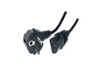 Netzkabel 230V Schutzkontakt CEE7(Stecker)->Kaltgeräte IEC-C13(Buchse), 5m,Black