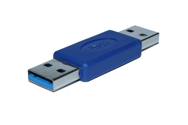 Kabel USB3.0, zbh. Adapter, A(St)/A(St), blau,