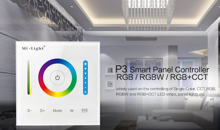 Synergy 21 LED Fernbedienung Smart Panel Controller(RGB/RGBW/RGB&plus;CCT) *Milight/Miboxer*