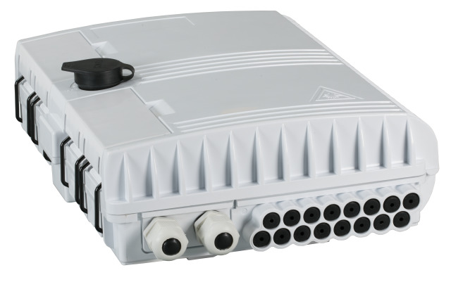 LWL-Wandverteiler FTTH IP65 Anschlussbox 16 Ports