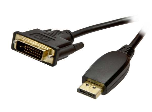 Kabel Video DisplayPort 1.1 => DVI-D 24&plus;1, ST/ST,  1.5m, Full HD 1920*1080@60hz, Synergy21,