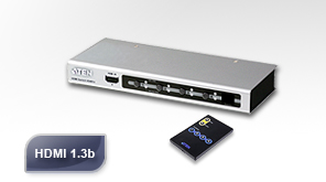 Aten Video Splitter, HDMI, 4xInput, 1xOutput, IR Remote Cont