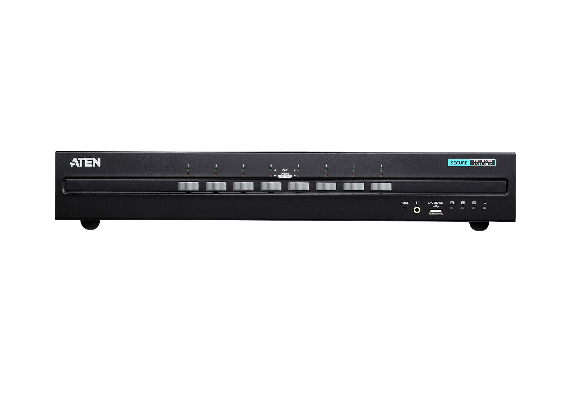 Aten KVM-Switch  8-fach Audio/DP(Displayport), USB, Secure,