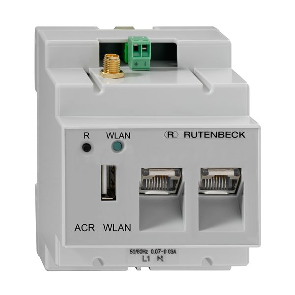 Rutenbeck Accesspoint 150Mbit, DIN, CAT5e, 2xRJ45, 1xUSB, lichtgrau, ACR WLAN 3xUAE/USB, REG-Accesspoint 2,4GHz 150M,