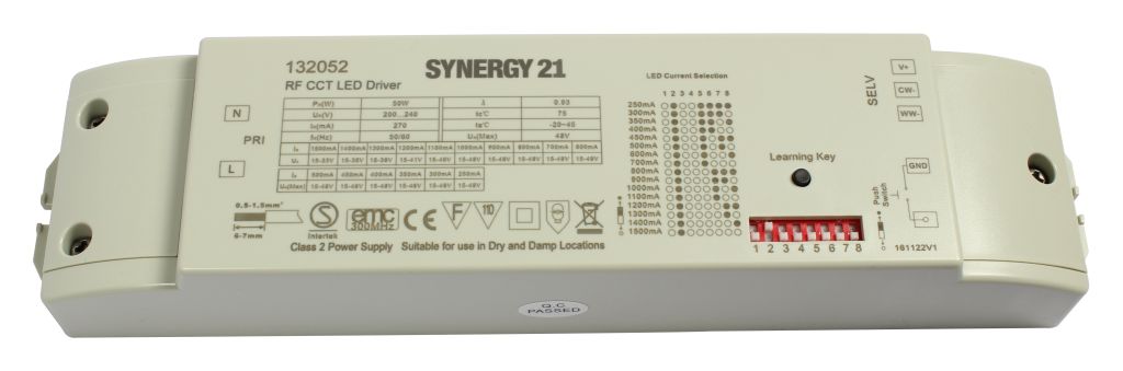 Synergy 21 LED Controller EOS 05 2-Kanal Controller&plus;Netzteil CC dual white (CCT) 50W