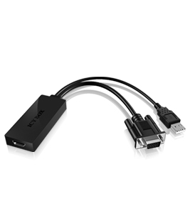 ICY Box Adapter, VGA&plus;Audio auf HDMI , IB-AC512,