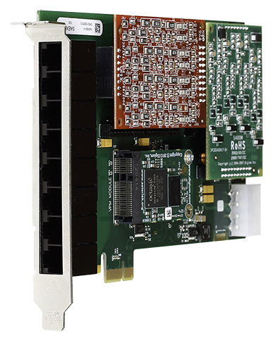 Digium PCI 8-Port A8 Karte mit 4 FXS und 4 FXO Ports &plus; EC