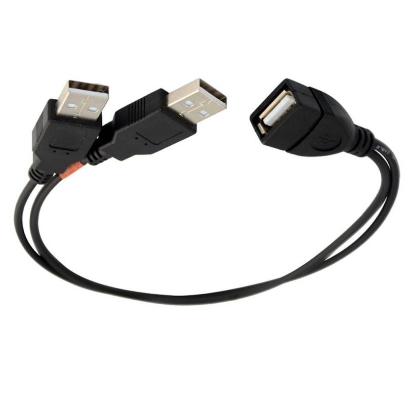ALLNET USB 2.0 Typ A female -> 2x USB Typ A Male Daten Power Kabel