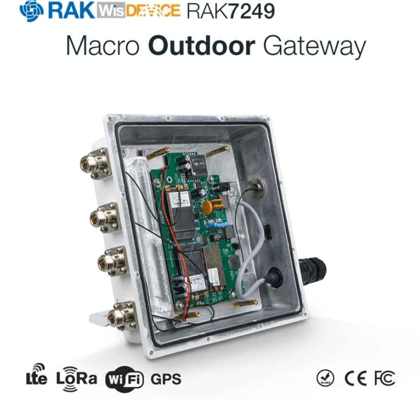 RAK Wireless · LoRa · WisGate Edge Max · DIY LoRaWan Outdoor Gateway · Bundle 3 · RAK7249-1X · 16 Ch 7 ohne LTE