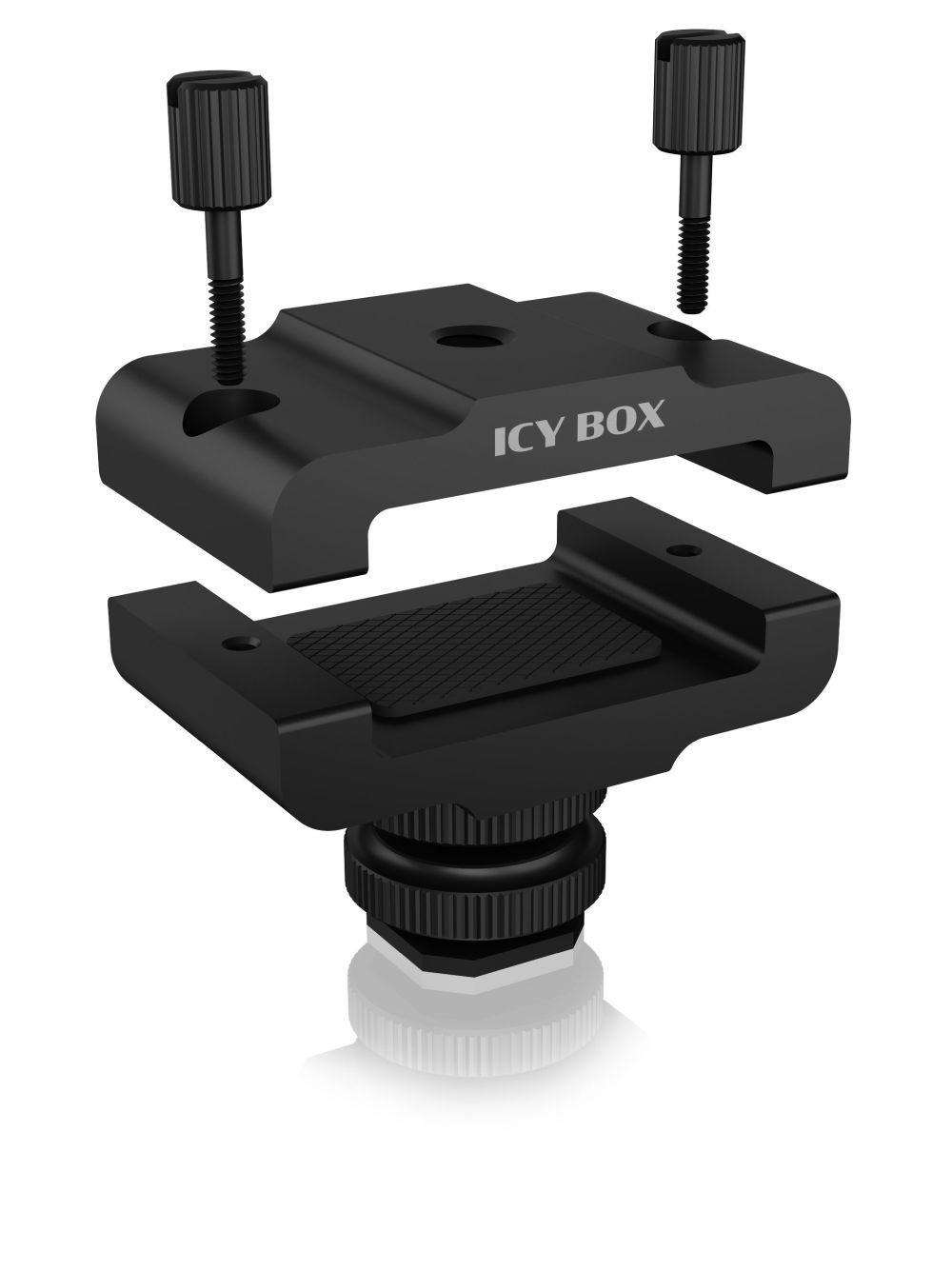 ICY Box Adapter, Blitzschuh Klemme für externen Speicher, IB-CA100