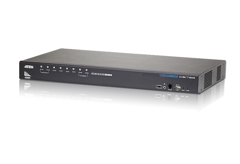 Aten KVM-Switch  8-f. Audio/USB/HDMI