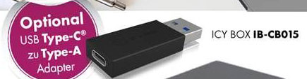 ICY Box Adapter, USB 3.0 Type-A Stecker/Type-C Buchse, IB-CB015,