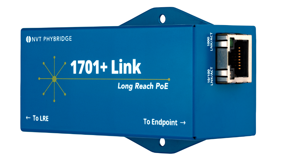 Phybridge Switch CLEER PoE over Coax 1701&plus; Link Long Reach PoE&plus;&plus;Extender