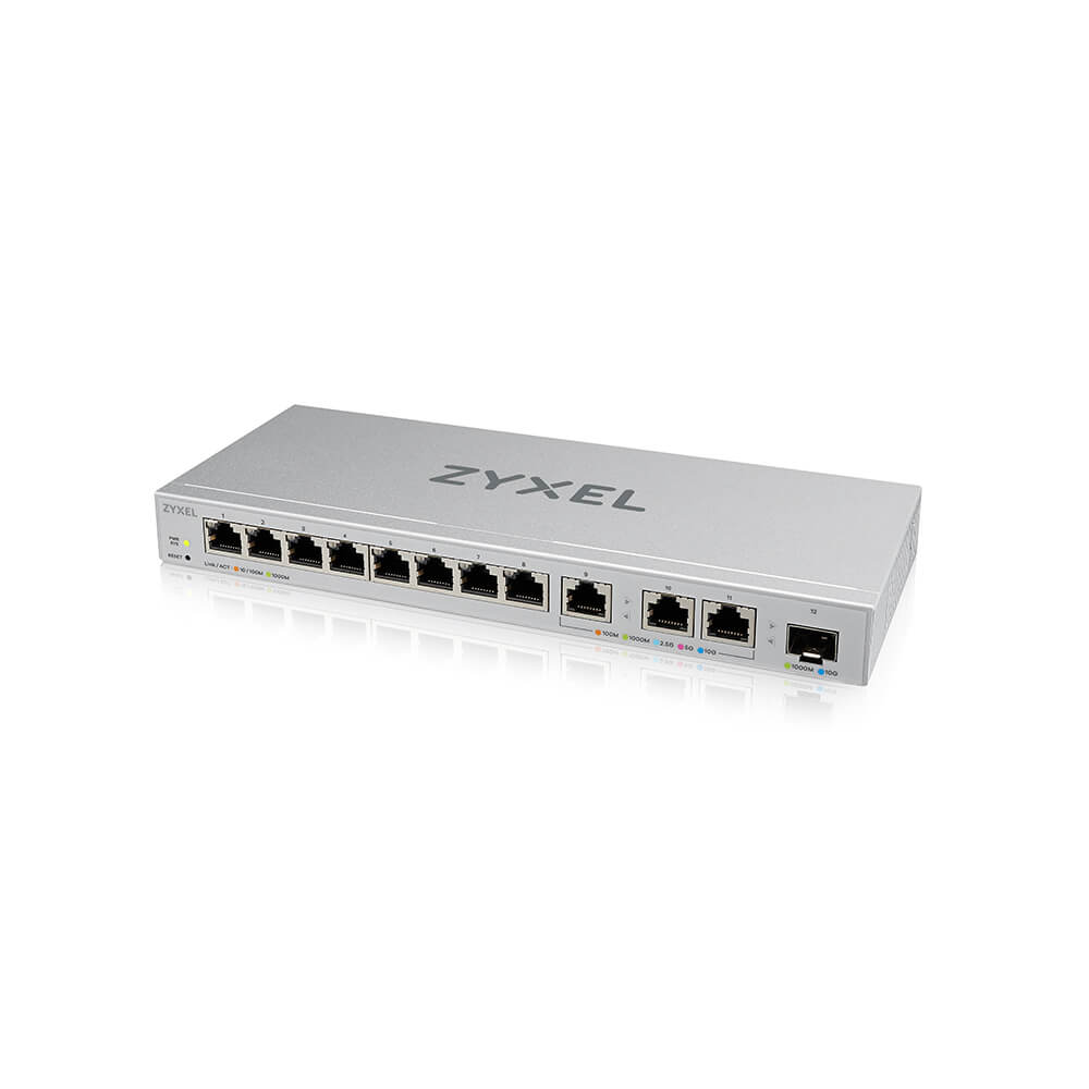 Zyxel Switch XGS1250-12, 8x Gigabit Ports, 3x 1/2.5/5/10G, 1x SFP&plus; managed