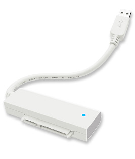 ICY Box Adapter, SATA 2, 5"/USB 3.0, weiss, IB-AC603a-U3,