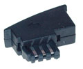 Kabel TK TAE-Adapter,flach,TAE-F -> RJ11/RJ12, Bulkware