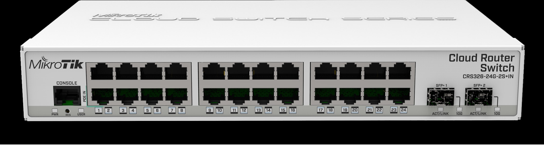 MikroTik Cloud Router Switch CRS326-24G-2S&plus;IN, 24x Gigabit, 2x SFP&plus;