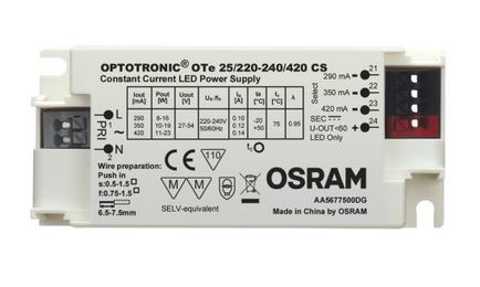 Osram Netzteil - CC Driver  290-420mA, 27~54V