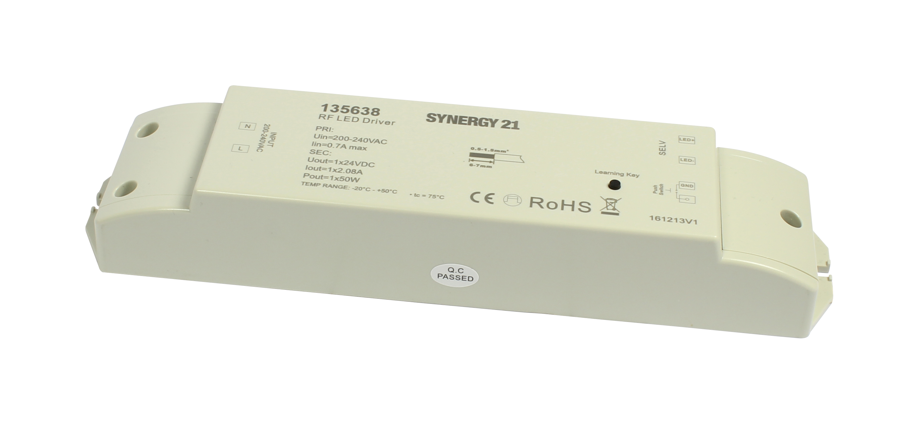 Synergy 21 LED Controller EOS 05 1-Kanal single color Controller&plus;Netzteil CV - 24V/50W