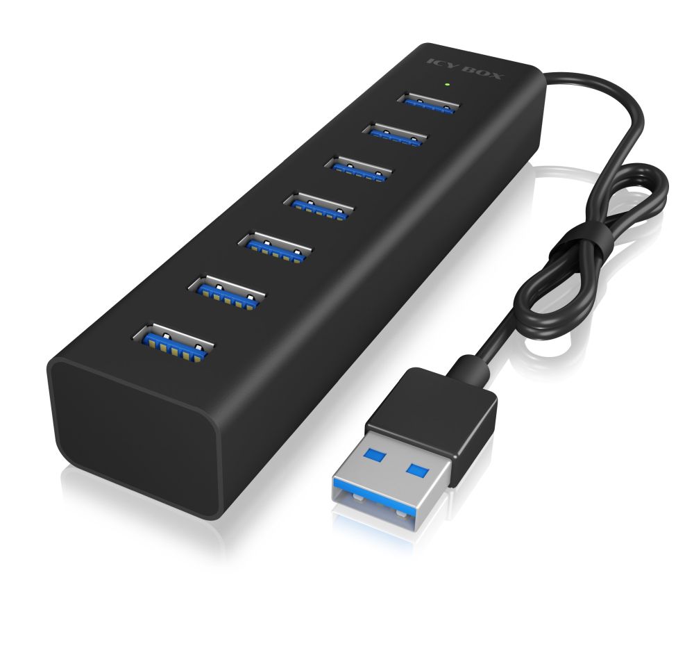 ICY Box USB 3.0 Hub, 7-port, IB-HUB1701-C3,